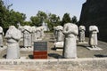 Stone Statues of Foreign Ambassadors Royalty Free Stock Photo